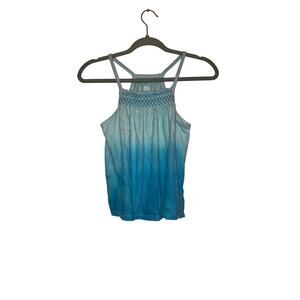☀️Lands' End ombre blue tank top size 8